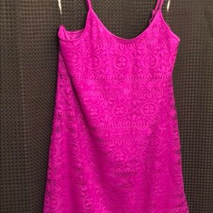Pink lace slip dress by love fire xl